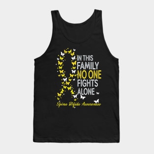 In this family noone fights alone..Spina bifida awareness Tank Top